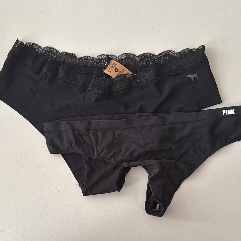 PINK Victoria's Secret Black Underwear